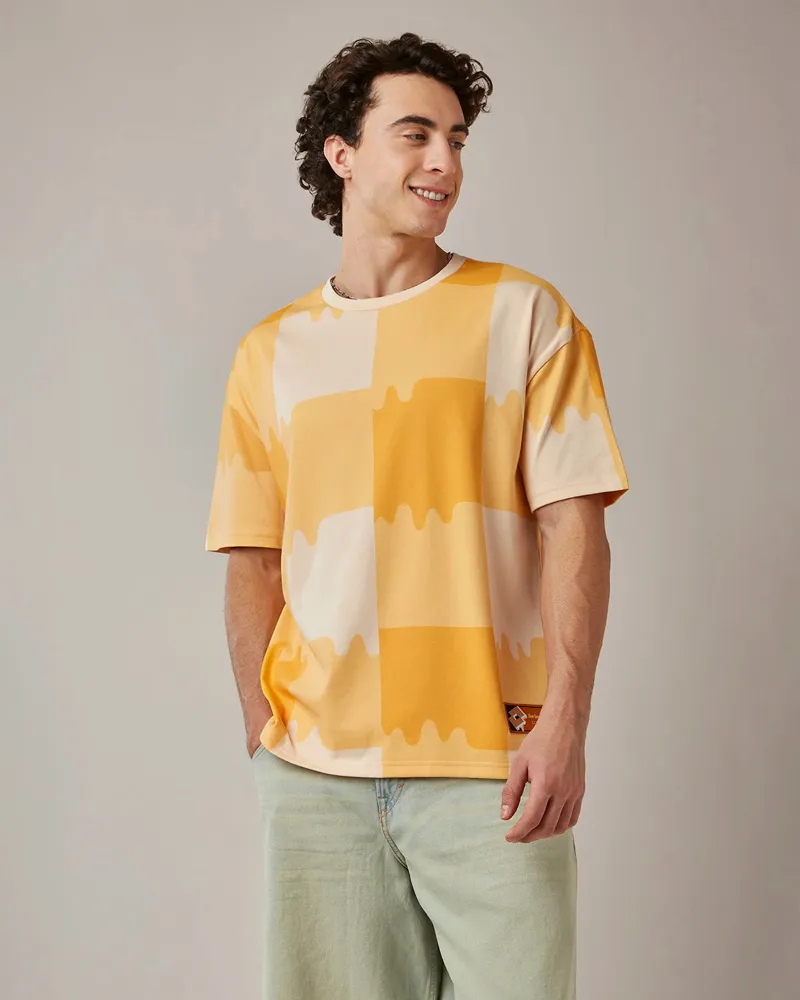Melt Gingham Tee — Hot Sauce
